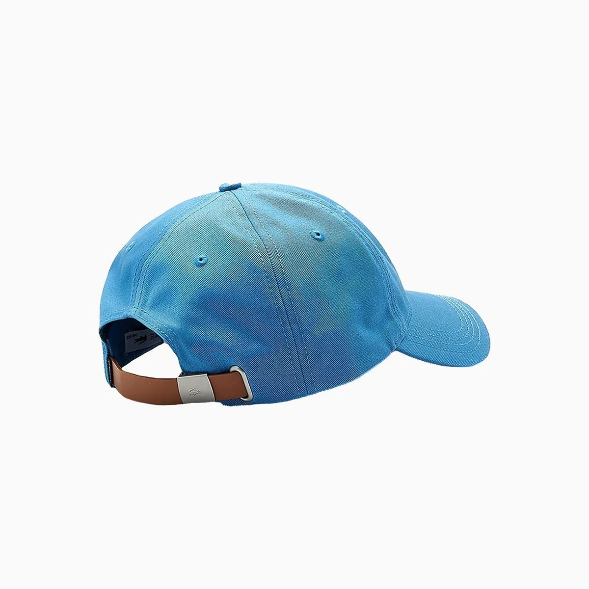 Contrast Oversized Crocodile Logo Cotton Strap Back Cap