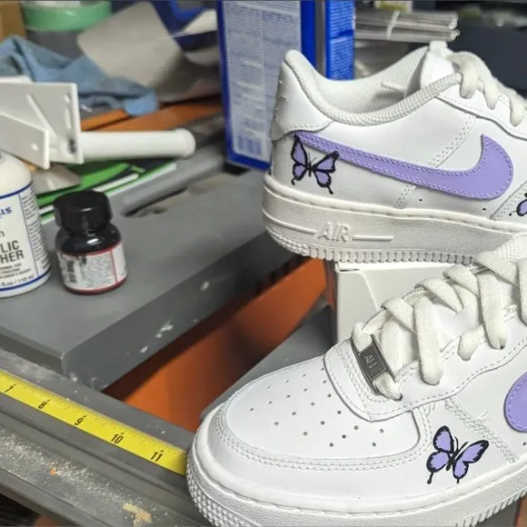 Customized Y6.5 Nike Court Borough Low 2 Dunks