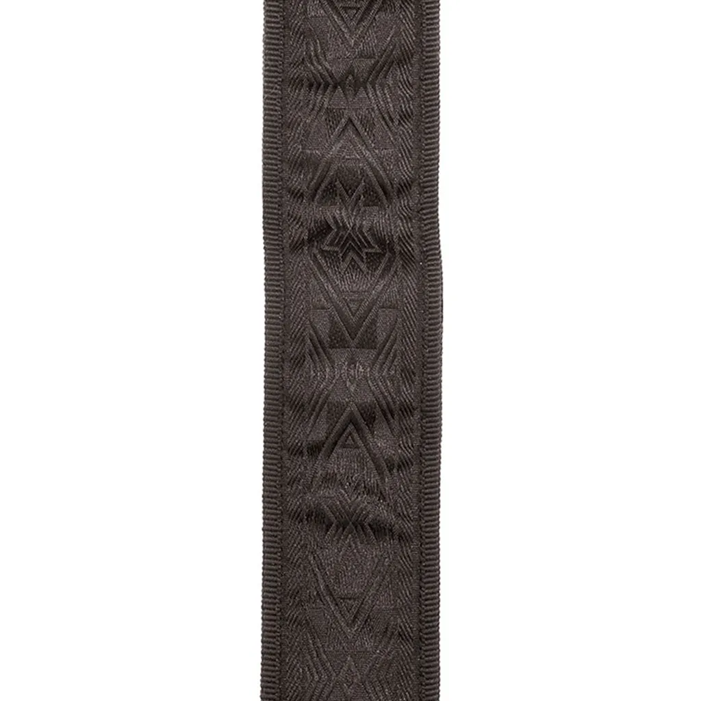 D'Addario 50PLB01 50mm Planet Lock Guitar Strap, Black Satin