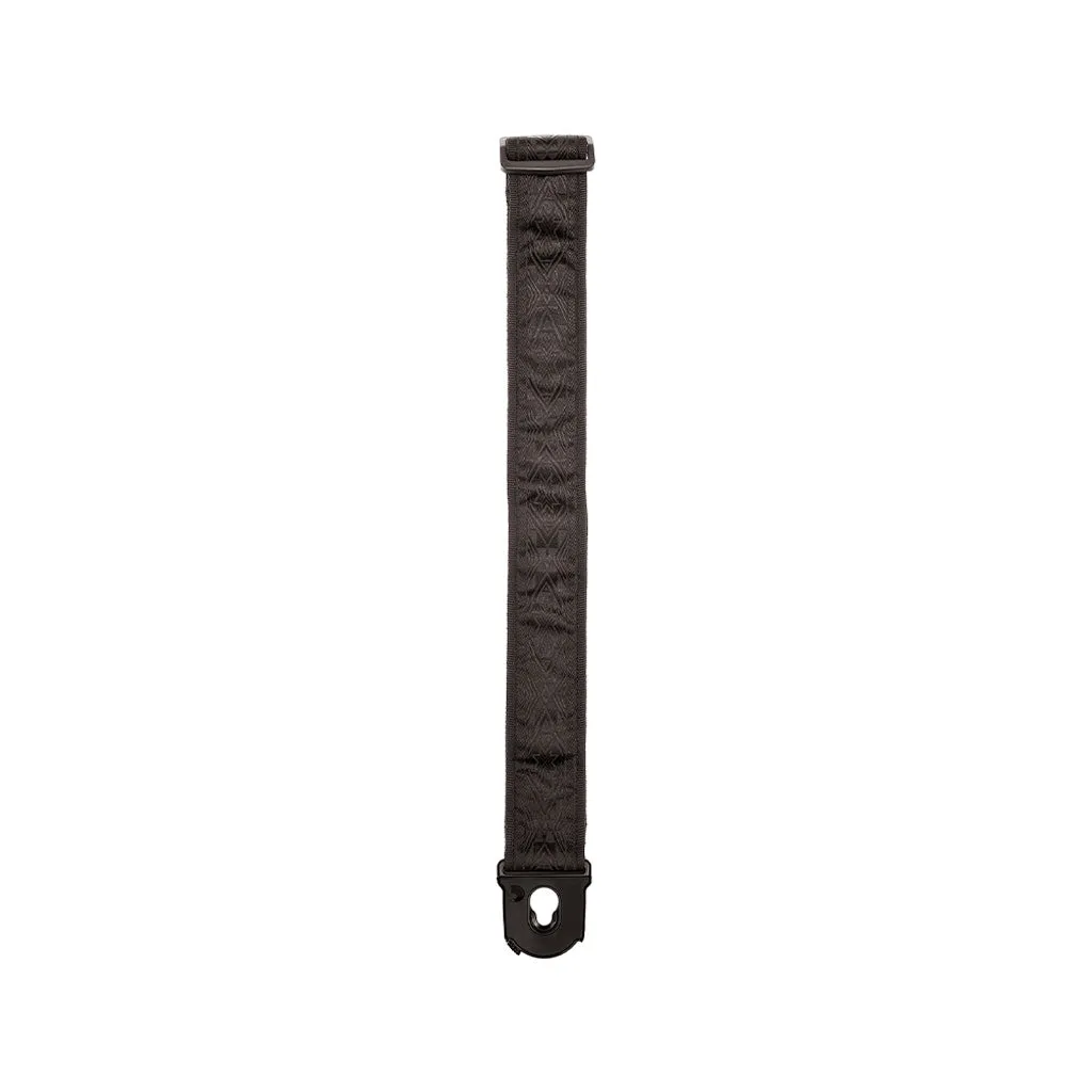 D'Addario 50PLB01 50mm Planet Lock Guitar Strap, Black Satin