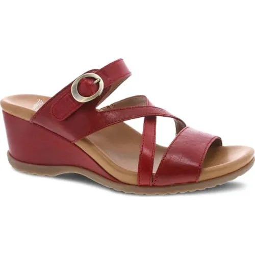 Dansko Women's Ana Red Glazed Kid Leather 1610041200