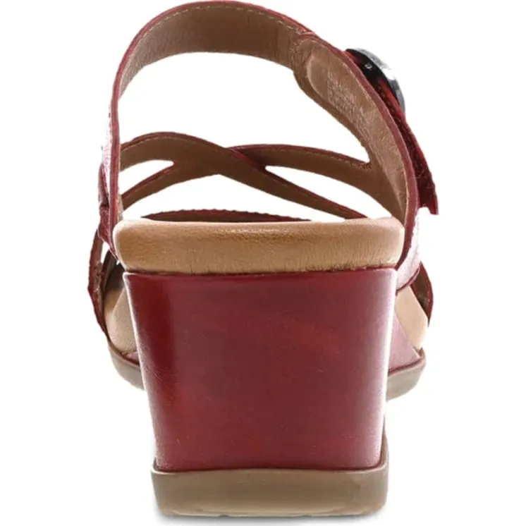 Dansko Women's Ana Red Glazed Kid Leather 1610041200