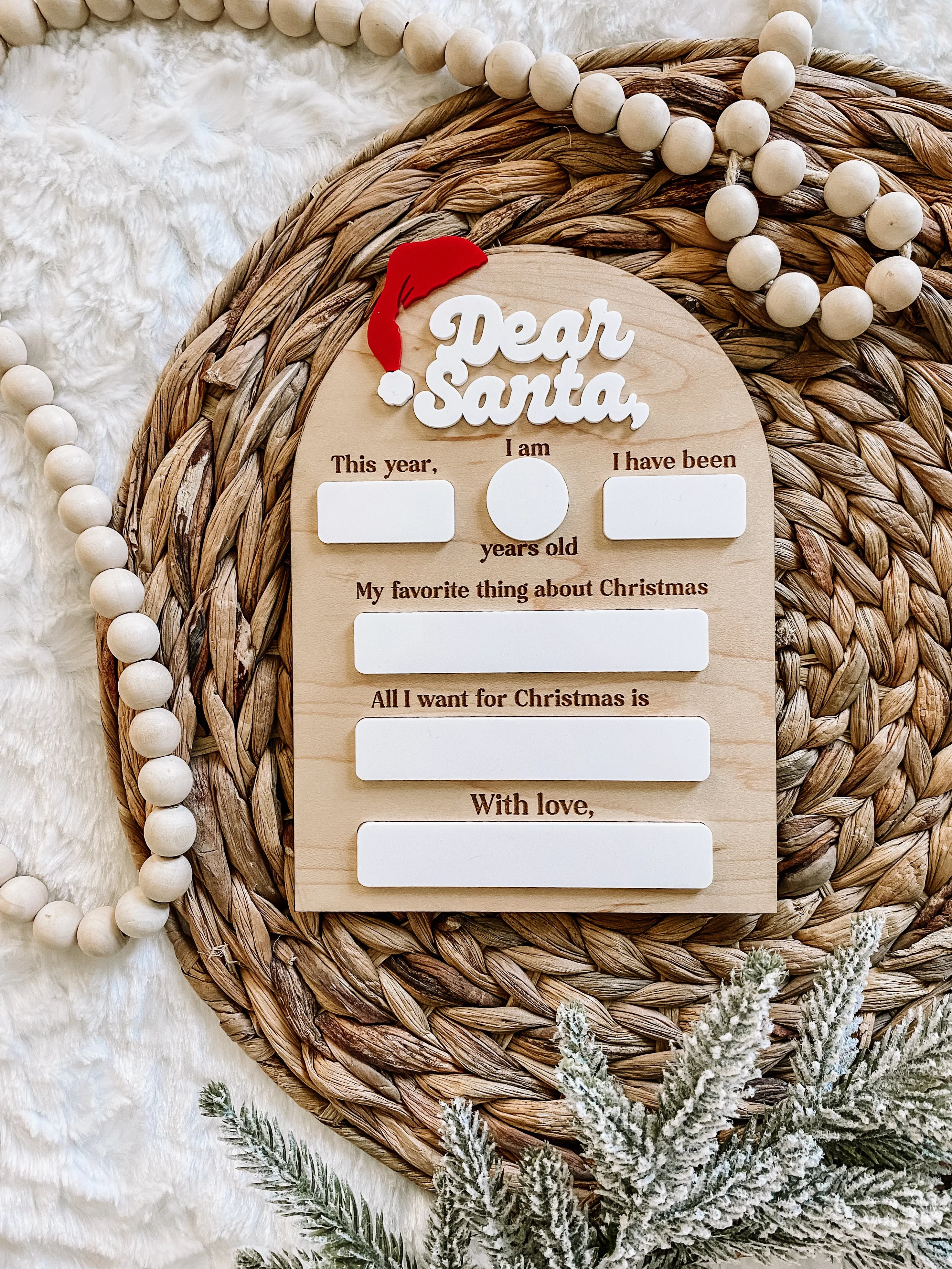 Dear Santa Chistmas Board