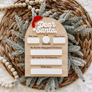 Dear Santa Chistmas Board