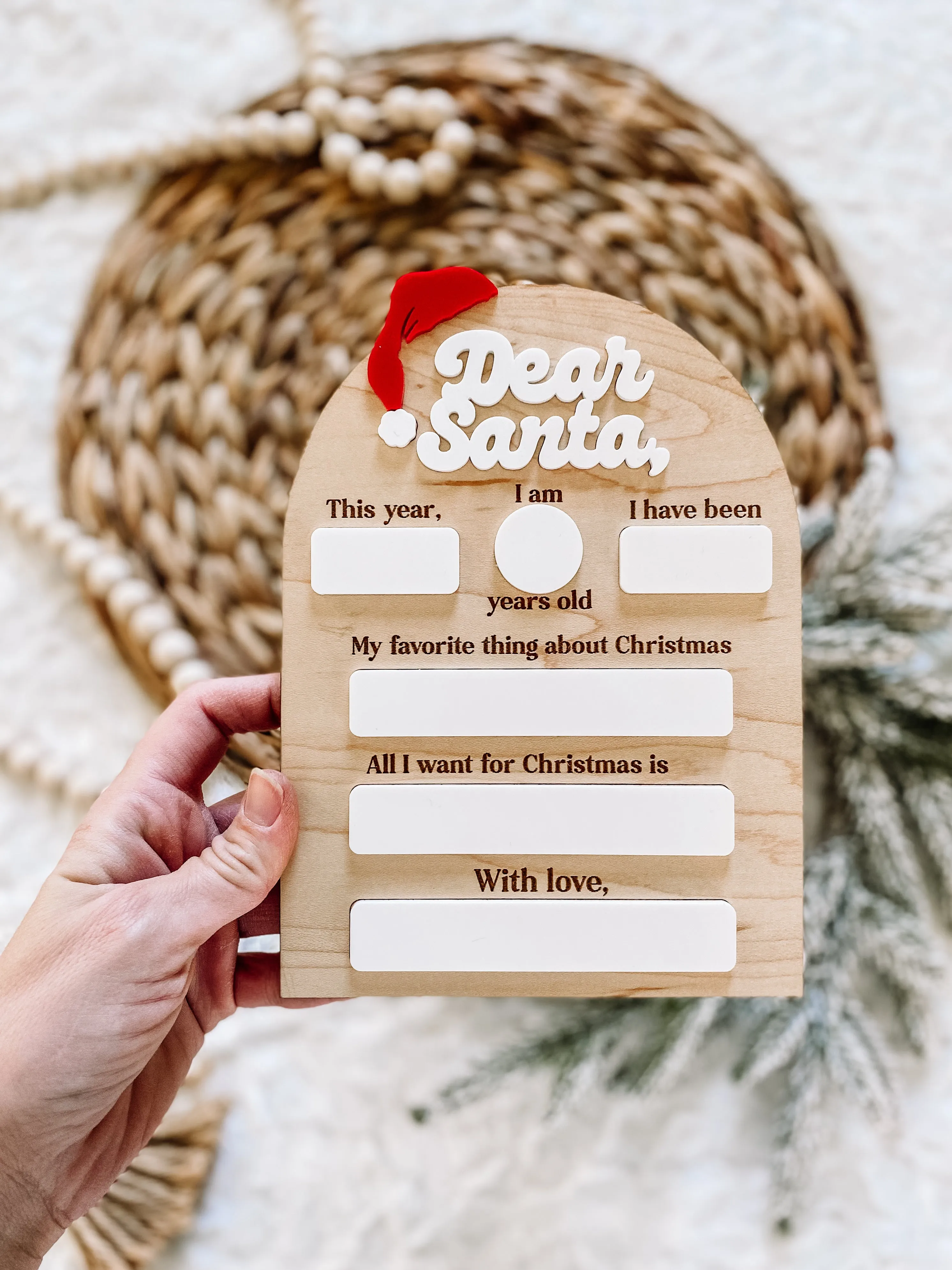 Dear Santa Chistmas Board