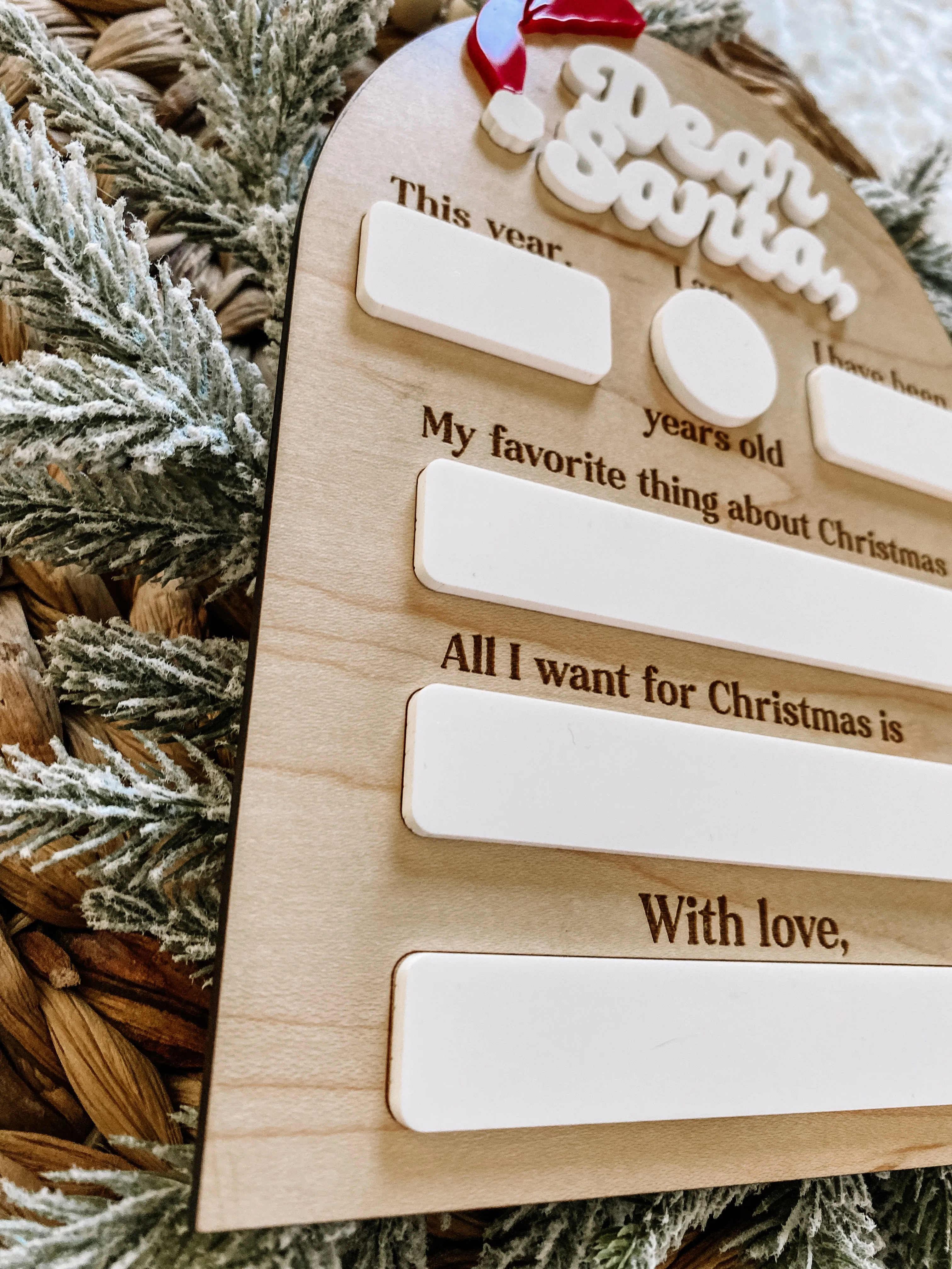 Dear Santa Chistmas Board