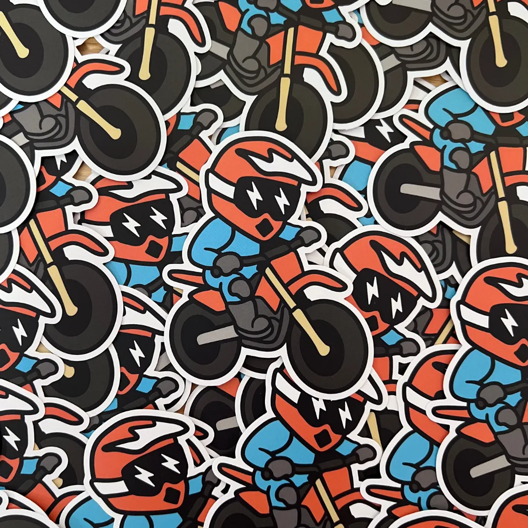 Dirt Bike Kid Sticker