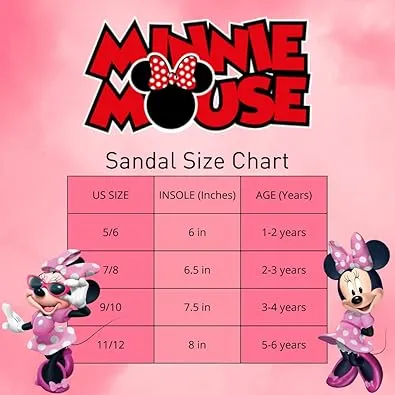 Disney Minnie Mouse Sandals - slip-on quick dry waterproof (toddler/little kid)