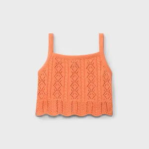 DK424 Girls' Peach Top