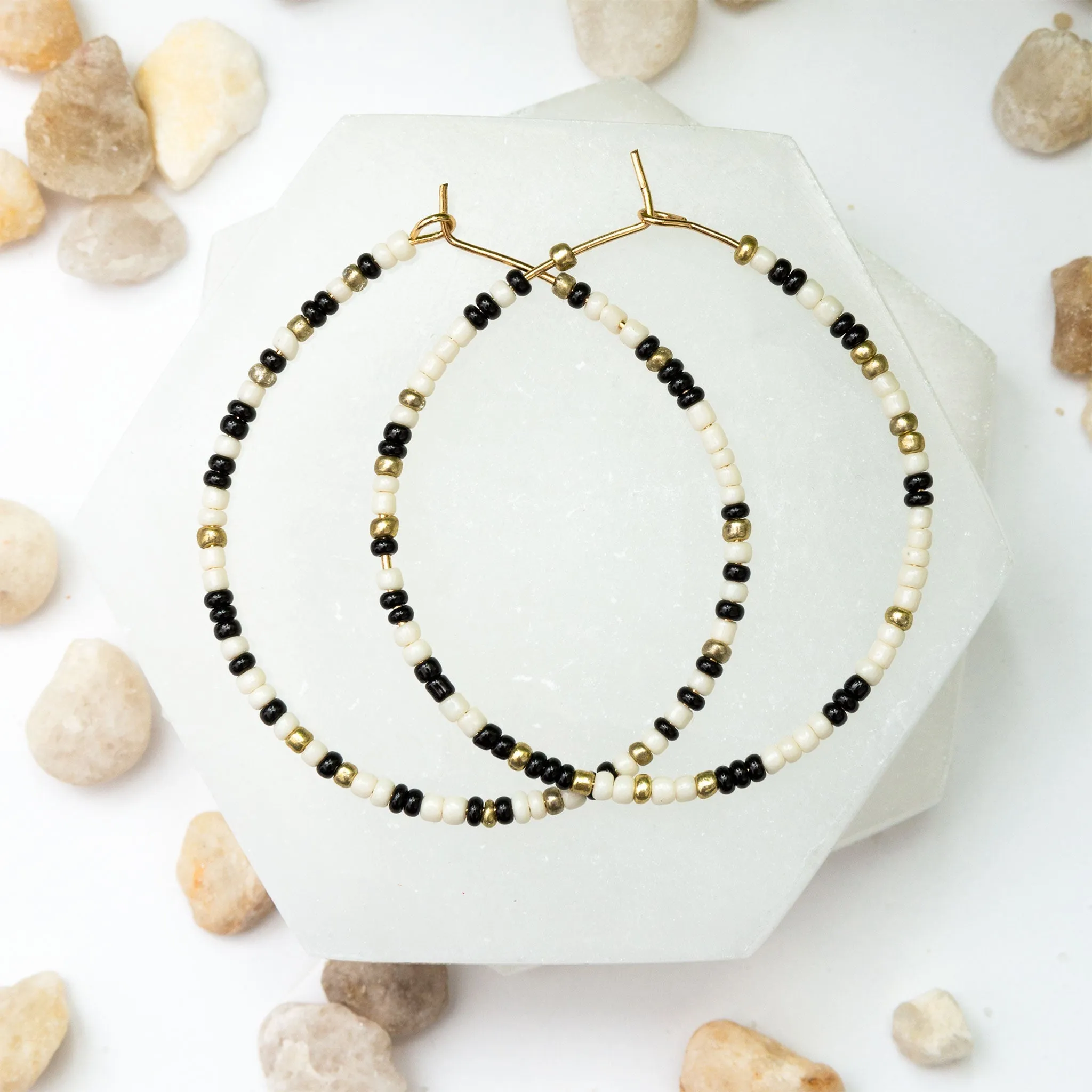Elsie & Zoey Ashli Beaded Hoop Earrings
