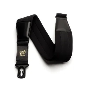 Ernie Ball Wide Neoprene Polylock Comfort Guitar Strap, Black