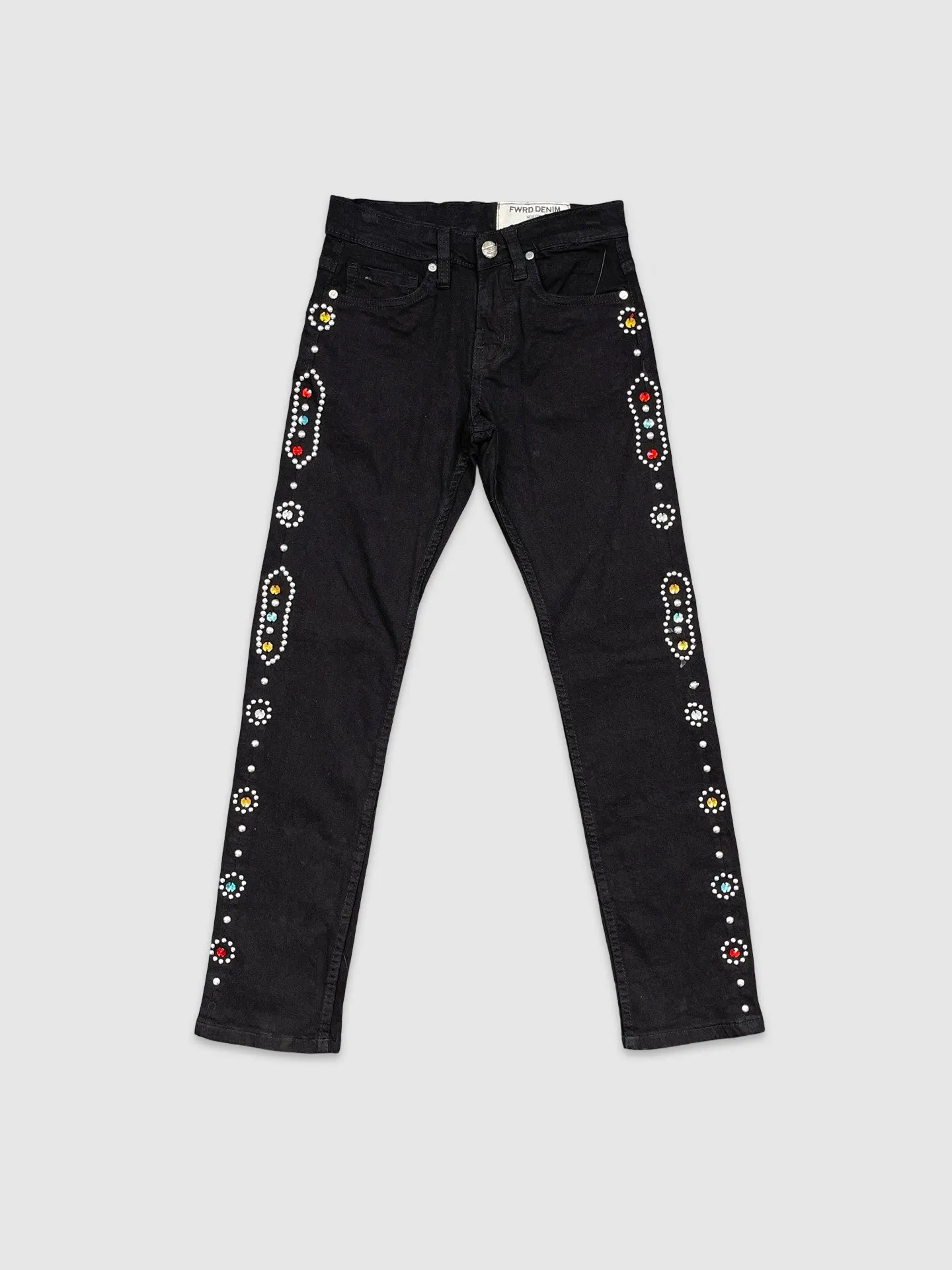 EVO-330195K-Kid's Rich Studded Denim Jean