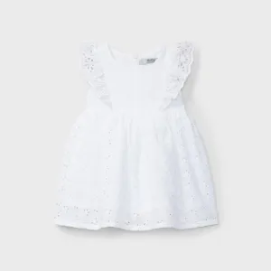 Eyelet White Dress