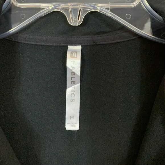 Fabletics Running Jacket Black Size Medium Emery