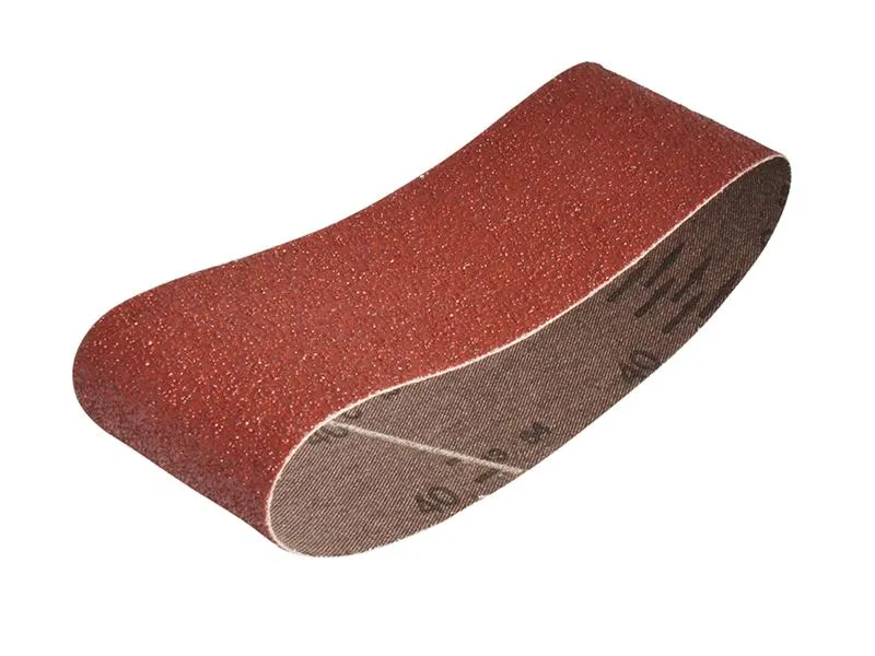Faithfull Cloth Sanding Belt 400 X 60Mm Coarse (Pack Of 3)