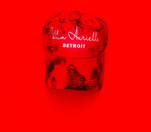 Fallon Aurielle Signature Detroit Rep Yo Set Dad Hat (Red, Black & White)