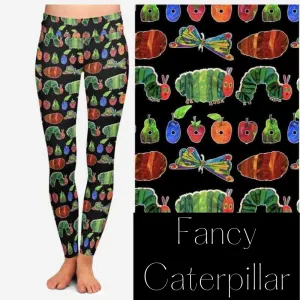 Fancy Caterpillar Leggings w/Pockets