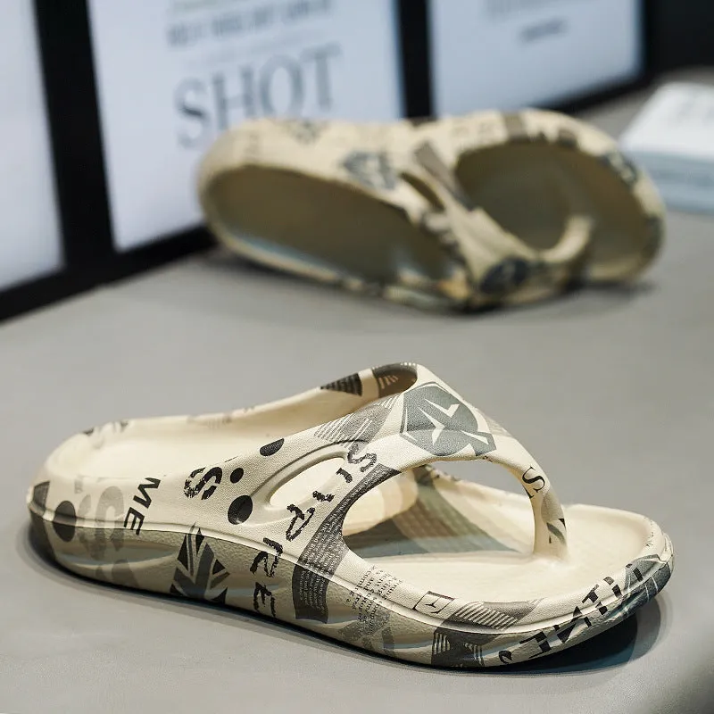 Flip-Flops Men's Summer Wear Drooping Soft Bottom Non-slip