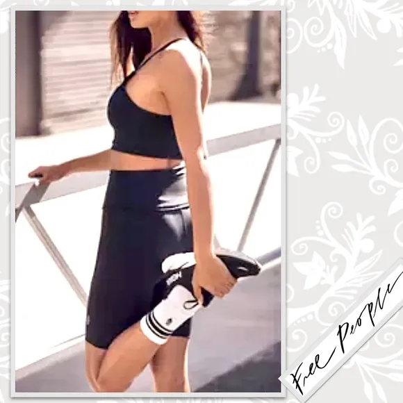 Free People FP Movement Heart Rate Shorts in Black