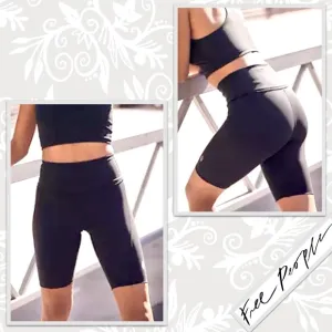 Free People FP Movement Heart Rate Shorts in Black