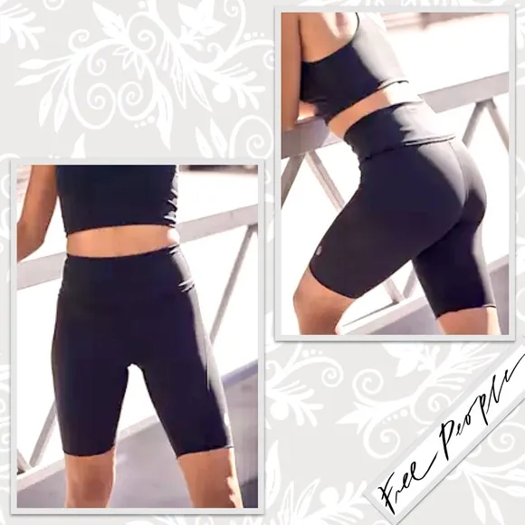 Free People FP Movement Heart Rate Shorts in Black