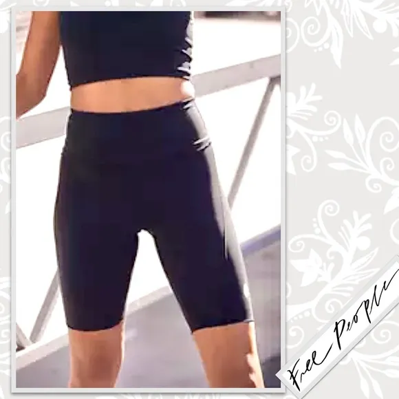 Free People FP Movement Heart Rate Shorts in Black