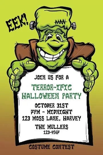 FRIENDLY FRANKIE CUSTOM INVITATION