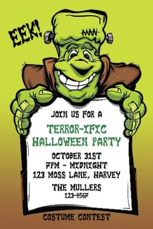 FRIENDLY FRANKIE CUSTOM INVITATION