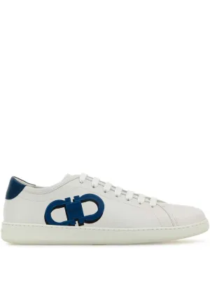 Gancini leather sneakers