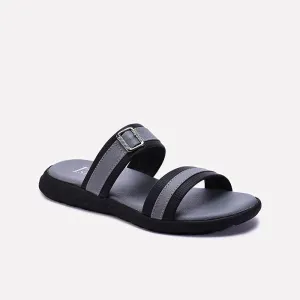 Gray Double Strap Slippers 0151045