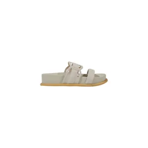 Gray Leather Sandal
