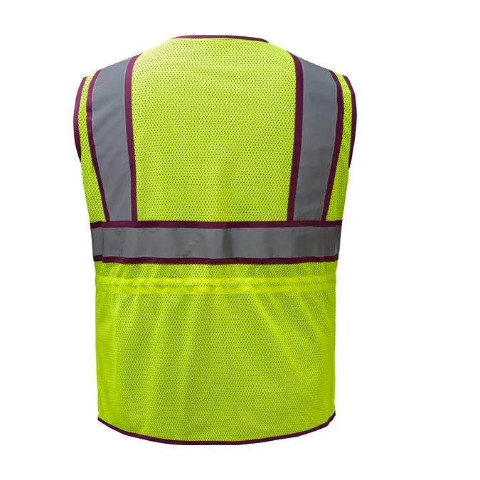 GSS Ladies Two Tone Vest, Plum Trim, Class 2 (each)