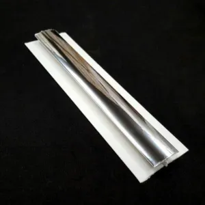 H Trim Chrome Finish 8mm For Cladding Wall Panels 2.6m Long