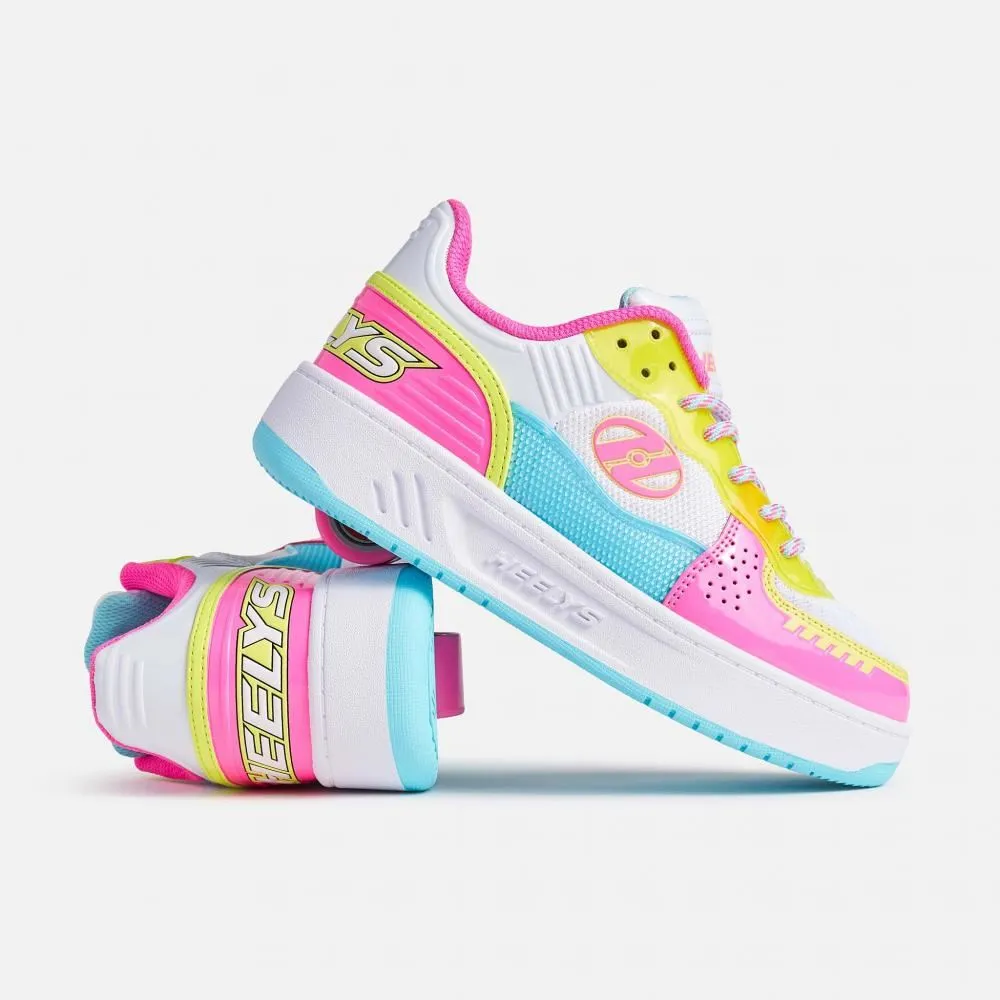 Heelys Rezerve FN - Wht / N.Pink / Aqua / O.Yllw