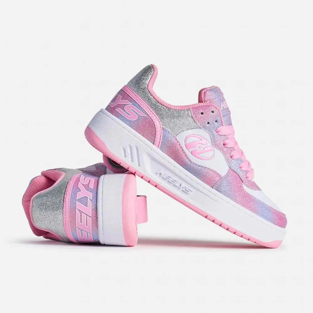 Heelys Rezerve Low - Lt Pink / White / Rainbow