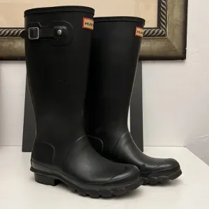 Hunter Original Kids' Classic Rain Boot Black Mate Little Kid/Big Kid) S…
