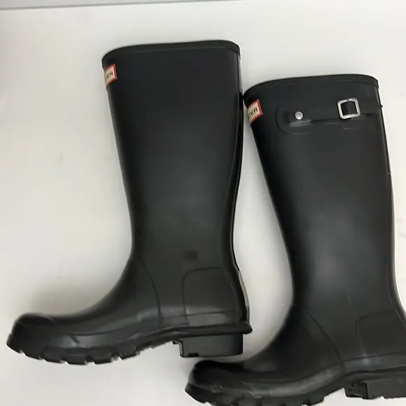 Hunter Original Kids' Classic Rain Boot Black Mate Little Kid/Big Kid) S…