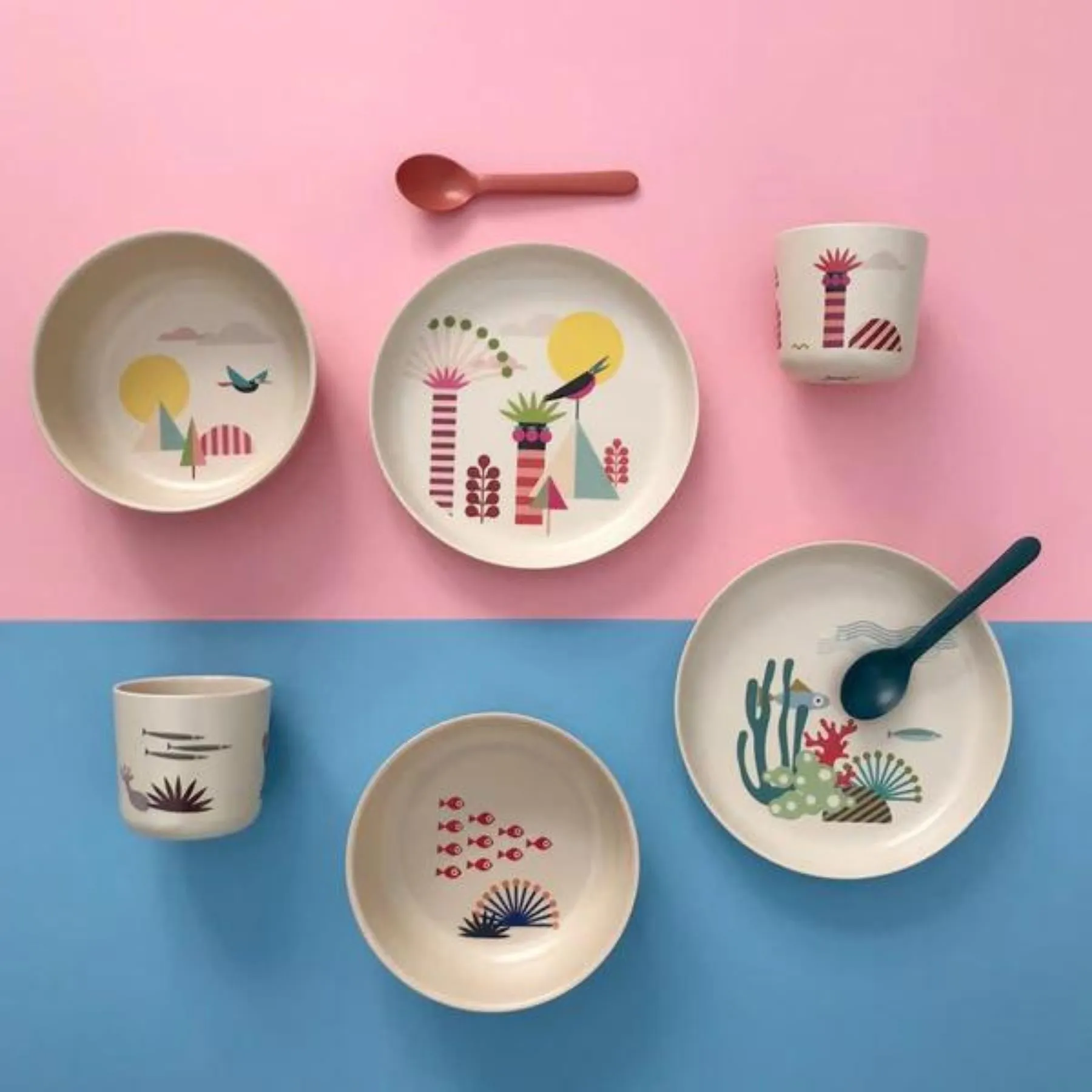 Illustrated Bamboo Kid Set