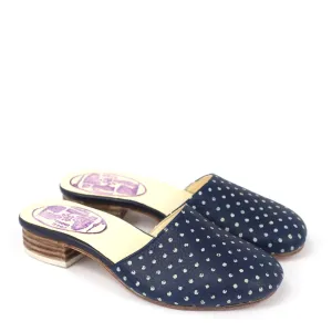 INDIGO BLUEPRINT SLIPPERS DOTS