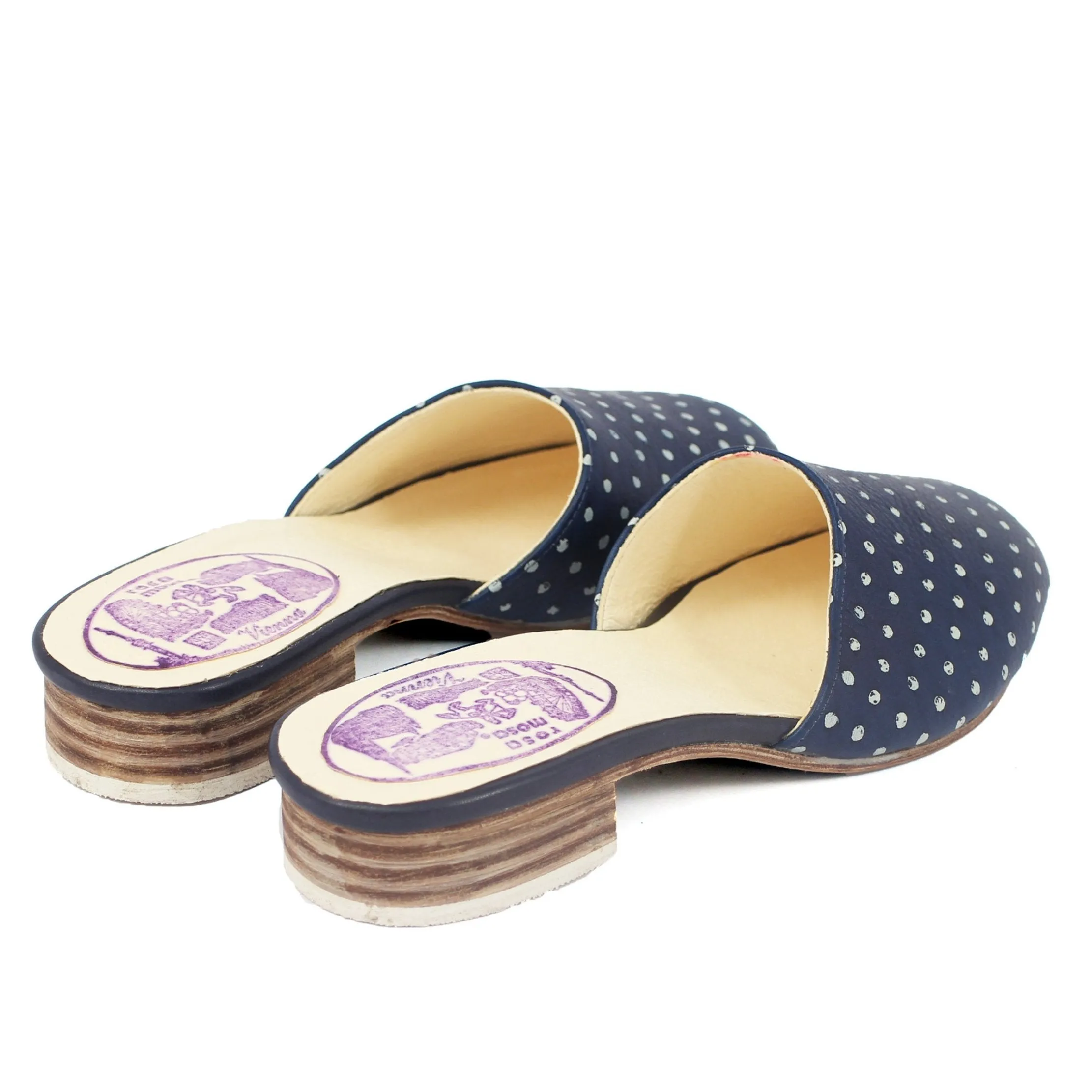 INDIGO BLUEPRINT SLIPPERS DOTS