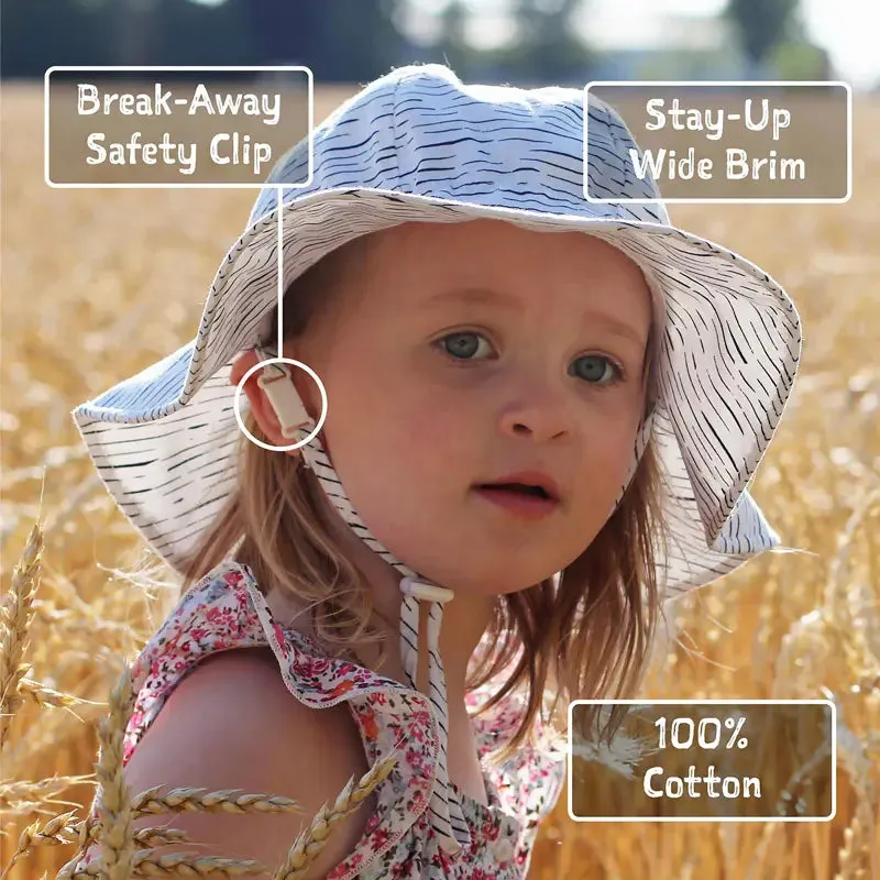 Jan & Jul Gro-With-Me Sun Hat - Atlantic Blue