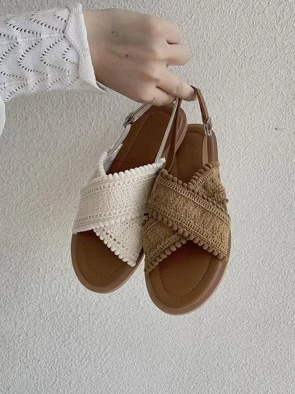JazzHer Gentle and Elegant Niche Design Sandals