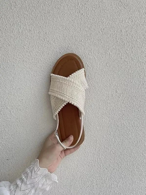 JazzHer Gentle and Elegant Niche Design Sandals