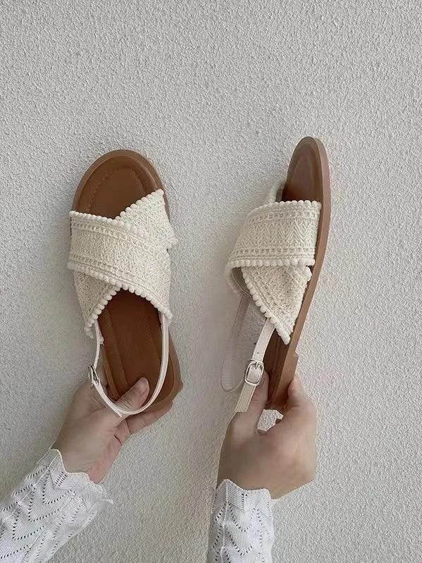 JazzHer Gentle and Elegant Niche Design Sandals