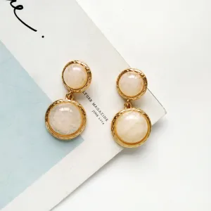 Just Lil Things  Cream Pin Earrings jlt11249