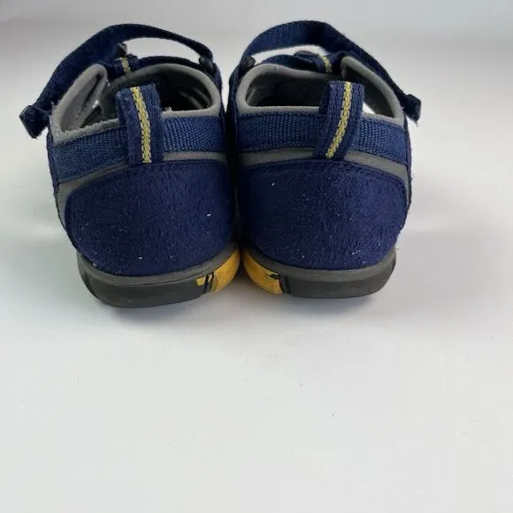 Keen Newport H2 Sandal Big Kid 5 37 Blue Waterproof Shoe Water Sport Bungee Cord