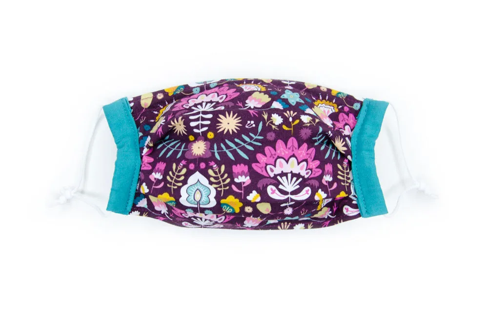Kid-sized fabric mask in Cricket