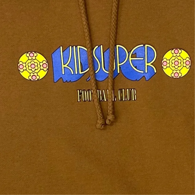KID SUPER FOOTBALL CLUB HOODIE BROWN