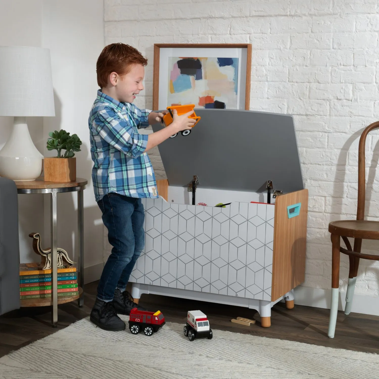 KidKraft Mid-Century Kid Toy Box