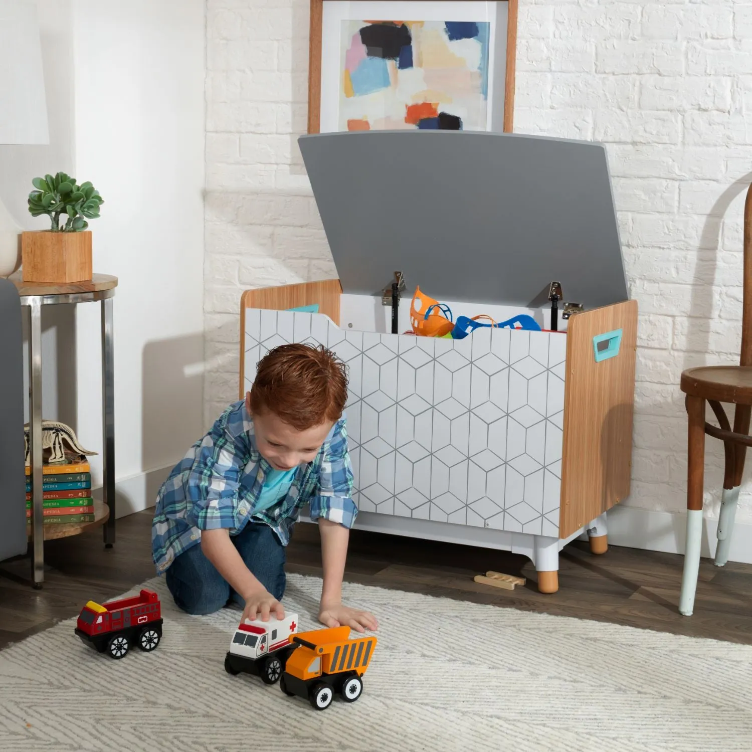 KidKraft Mid-Century Kid Toy Box